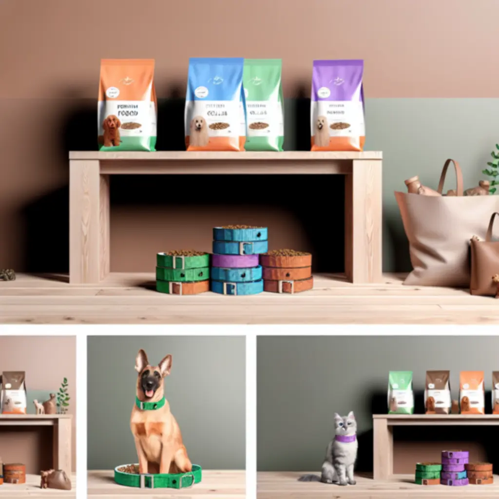 Kutyák és macskák számára összeállított prémium tápok és játékok kollekciója