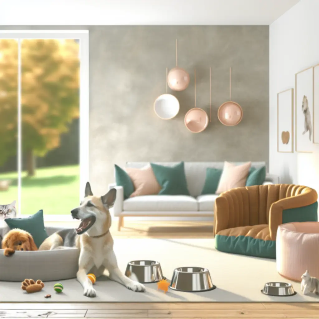 Kutya és macska modern kiegészítőkkel